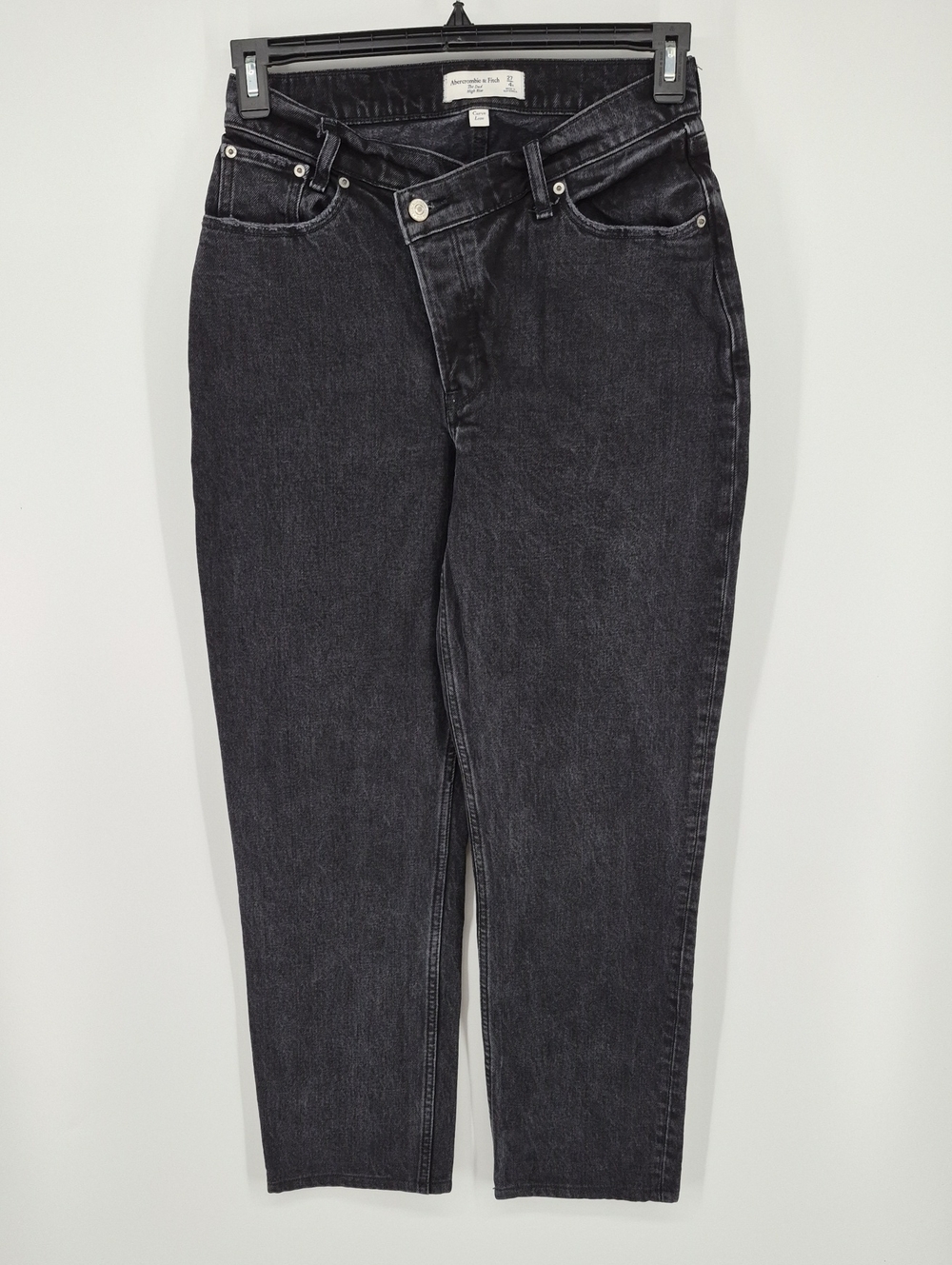 Abercrombie & Fitch The Dad High Rise Curve Love Jeans Black Size 27/4R